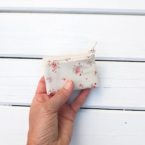 Small Fabric Pouch ~ Coin Purse ~ Cosmetic Pouch
