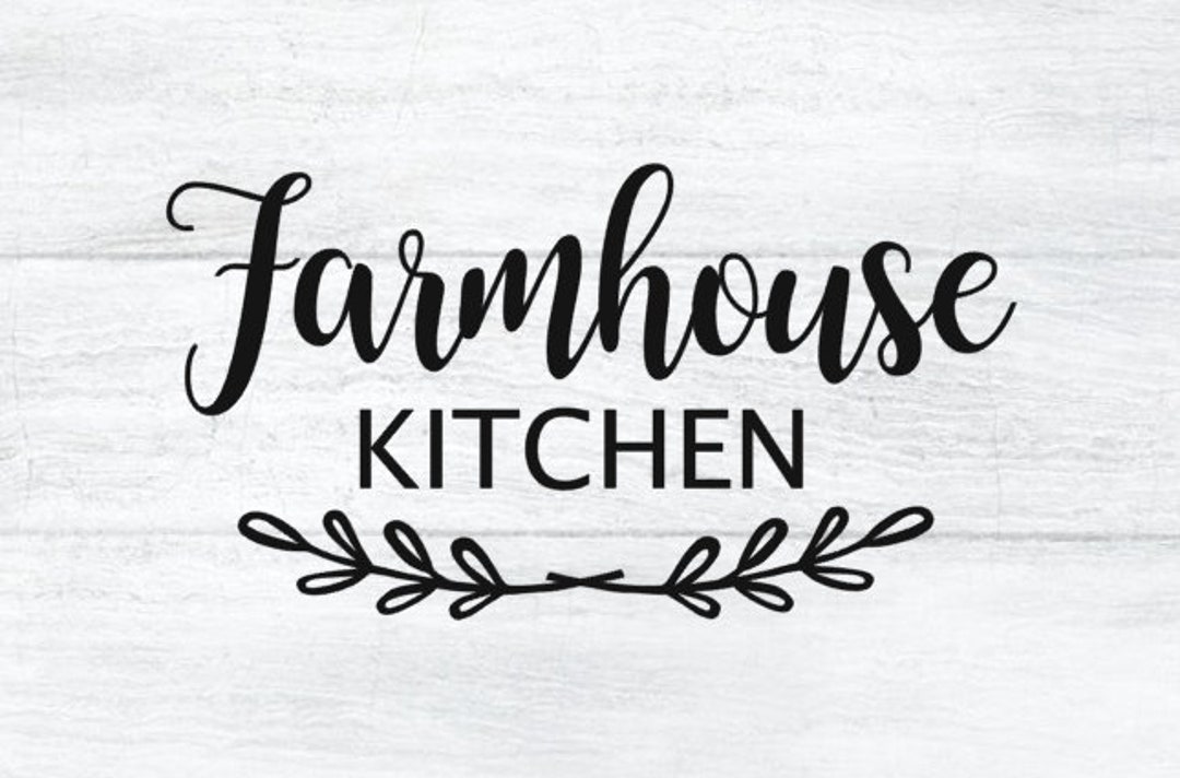 Farmhouse Kitchen Decal, Cutting Board Decal, Vinyl Decal, Vinyl