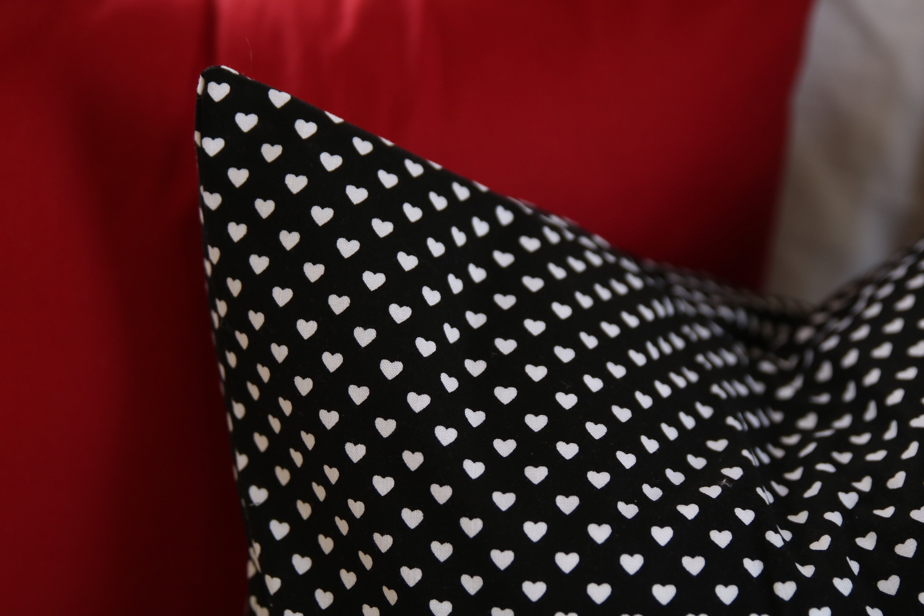 Black and White Heart Pillow Cover Heart Pillow Cover Etsy