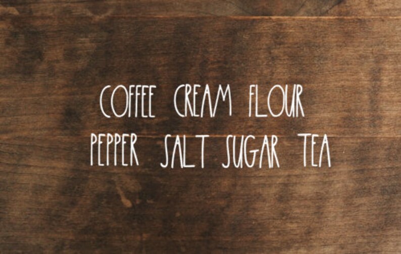 Vinyl Decal Kitchen Decal Vinyl Sticker Tea Decal Sugar Etsy