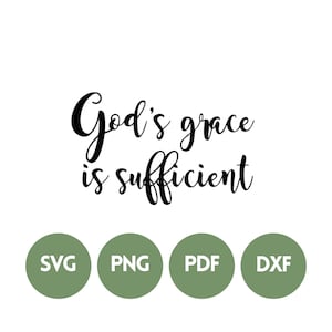 La gracia de Dios SVG, señal de las Escrituras, calcomanía de las Escrituras, SVG de la iglesia, SVG de motivación, calcomanía inspiradora, descarga digital La gracia de Dios