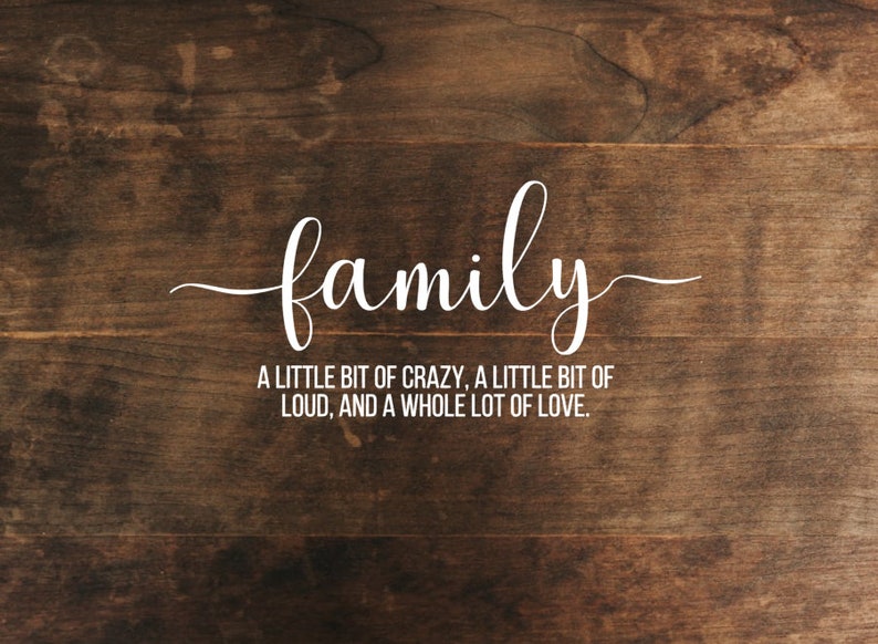 Family Decal Vinyl Decal Vinyl Sticker Vinyl Letters - Etsy