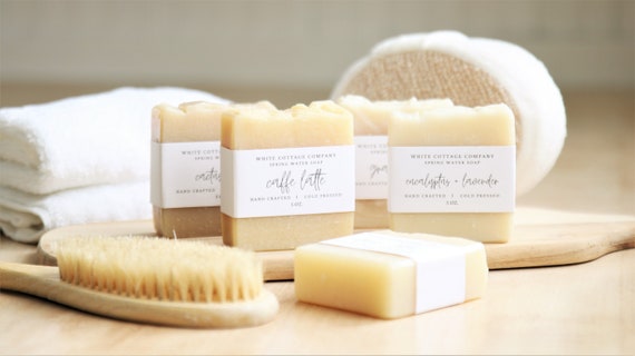 All Natural Soap 5 Oz Soap Bar Spearmint Soap Orange Soap