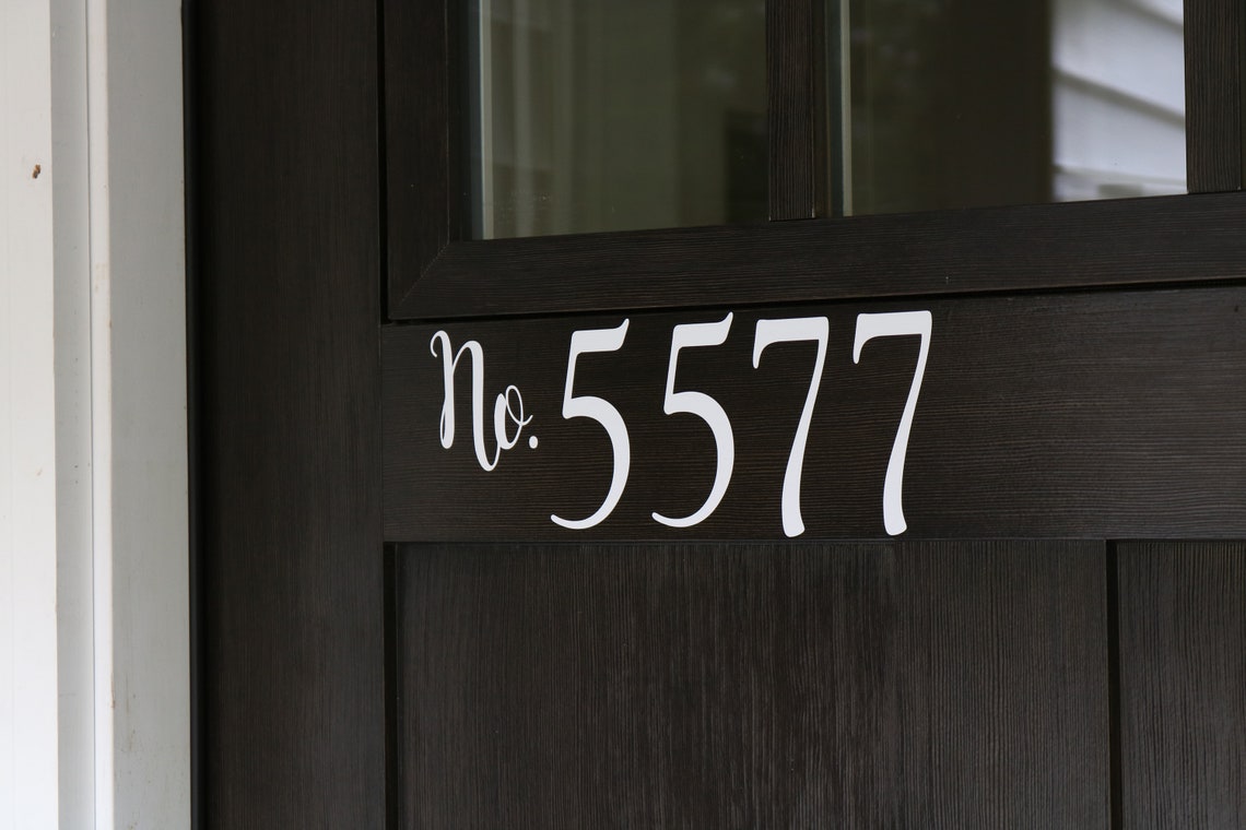 House Number DecalHouse Number SignVinyl House NumberNumber Etsy