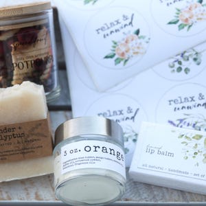 Spa & Bath Labels, Digital Downloads, Digital Labels, Printable Labels, Chapstick Labels, Homemade Soap Labels, Downloadable Prints