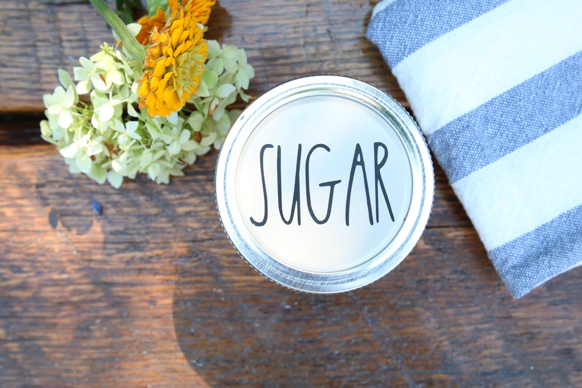 Vinyl Decal Kitchen Decal Vinyl Sticker Tea Decal Sugar Etsy