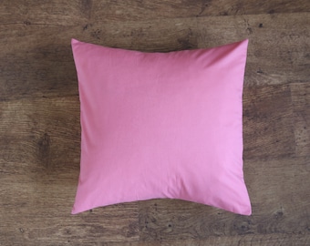 Pink Pillow Cover, 18 x 18 Pillow Cover, Pink Pillow, Farmhouse Pillow, Cushion Cover, Living Room Decor, Valentine's Pillow