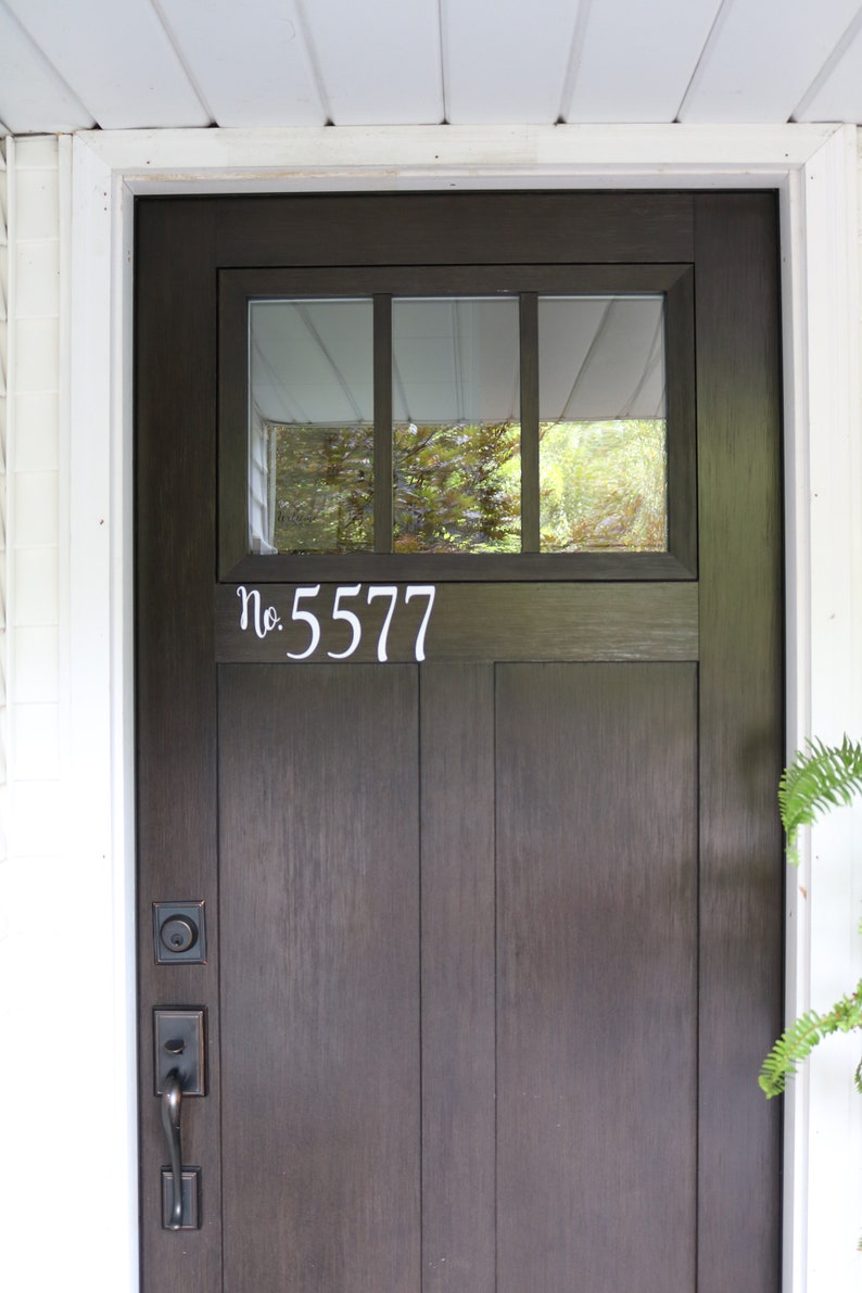 House Number DecalHouse Number SignVinyl House NumberNumber Etsy