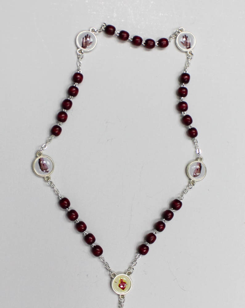 Chaplet of the Five Wounds Holy Wounds of Jesus Christ Rosary Etsy