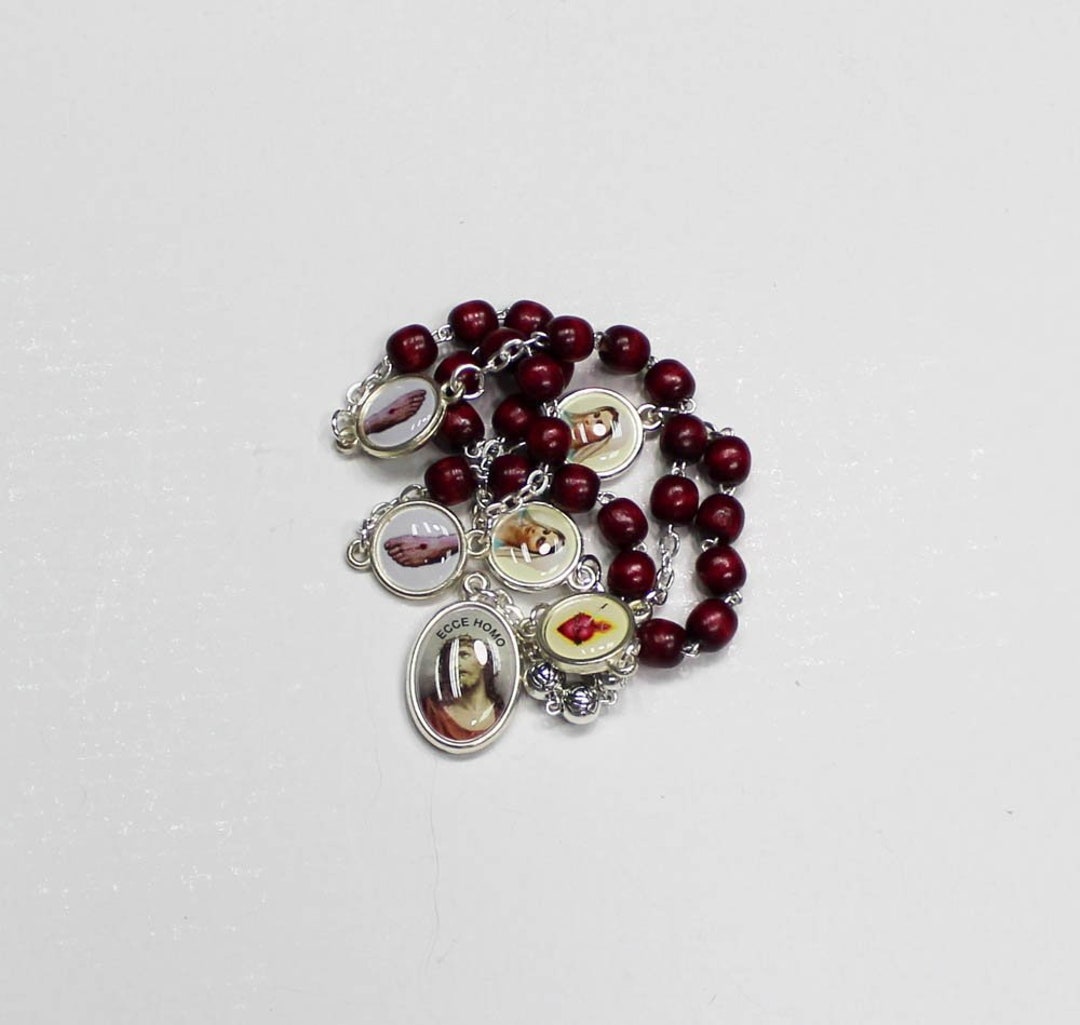 Chaplet of the Five Wounds Holy Wounds of Jesus Christ Rosary Made of ...