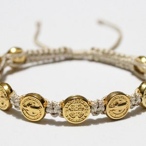 18K Gold Filled Saint Benedict Adult Bracelet – Pulsera De San Benito BR1994