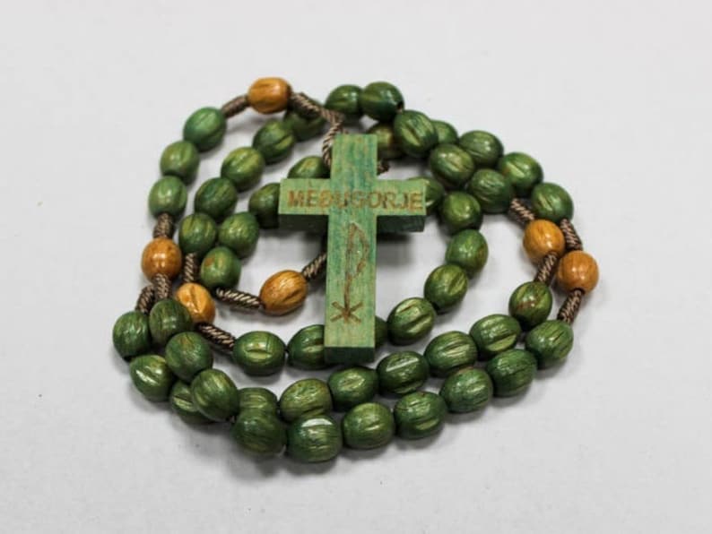 Wooden Rosary Beads Handcrafted in Medjugorje Wood Rosaries Etsy