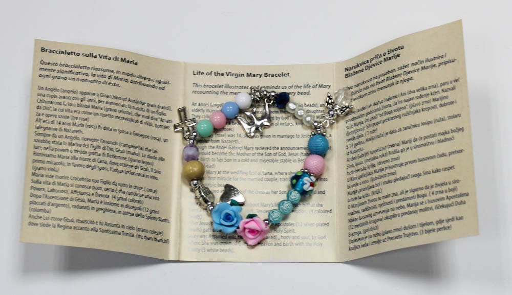 Life of the Virgin Mary Bracelet Handmade Etsy
