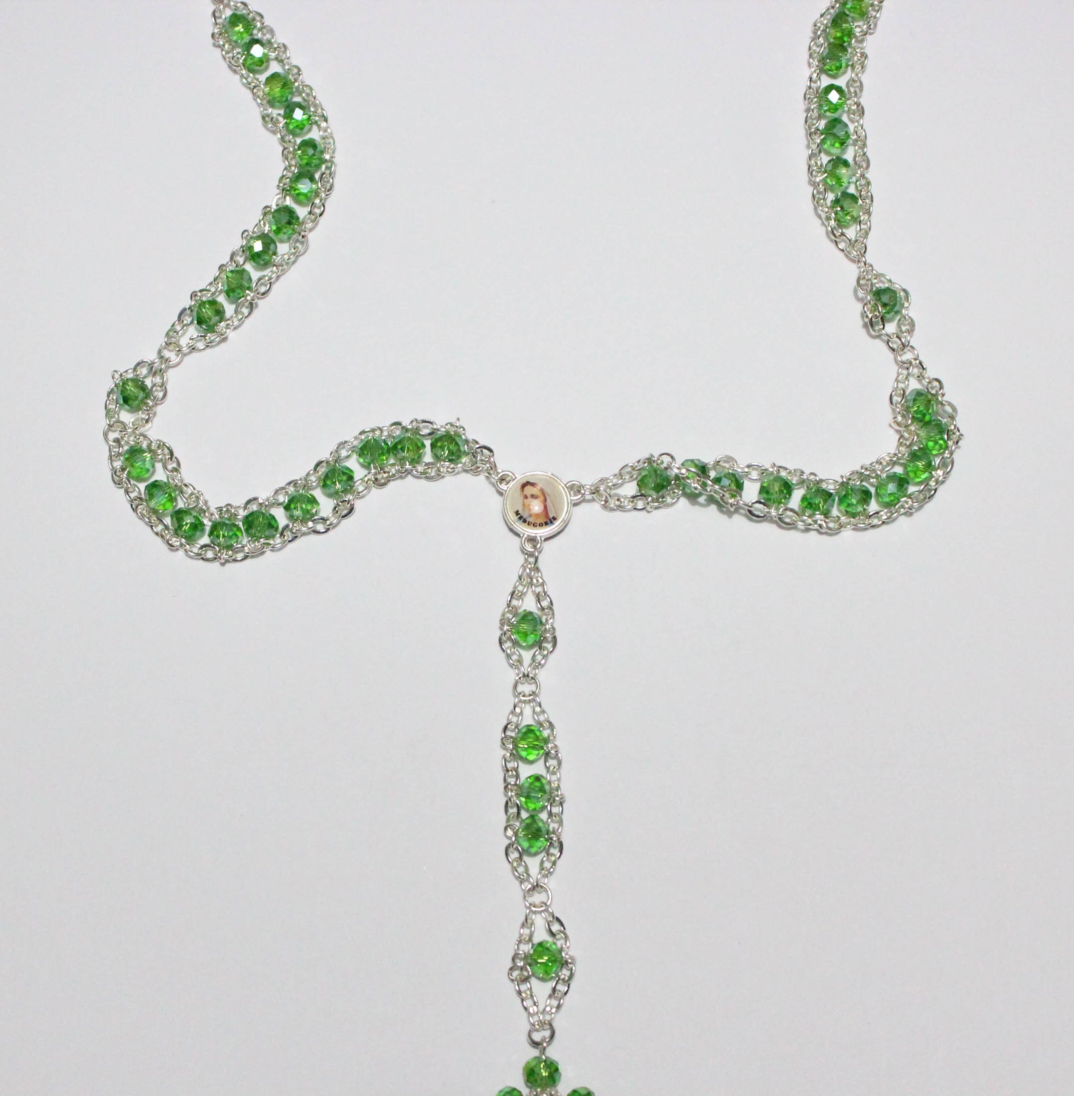 Ladder to Heaven Rosary Green Crystal Glass Beads Stairways to - Etsy