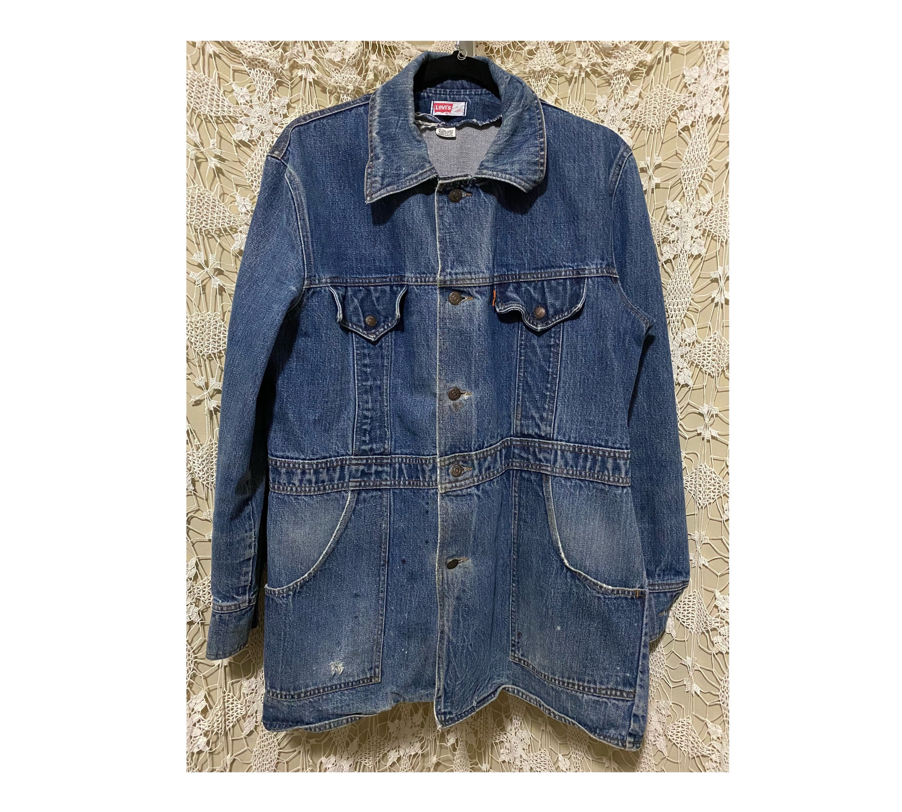 RARE 1970s Denim Levis Work Jacket 