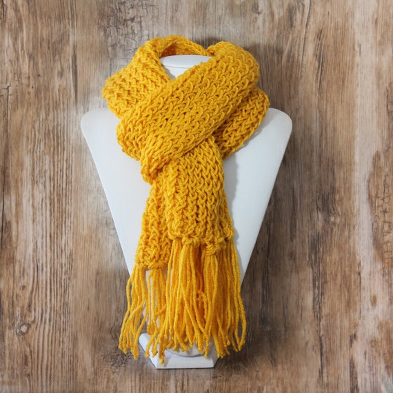 Dark sale yellow scarf