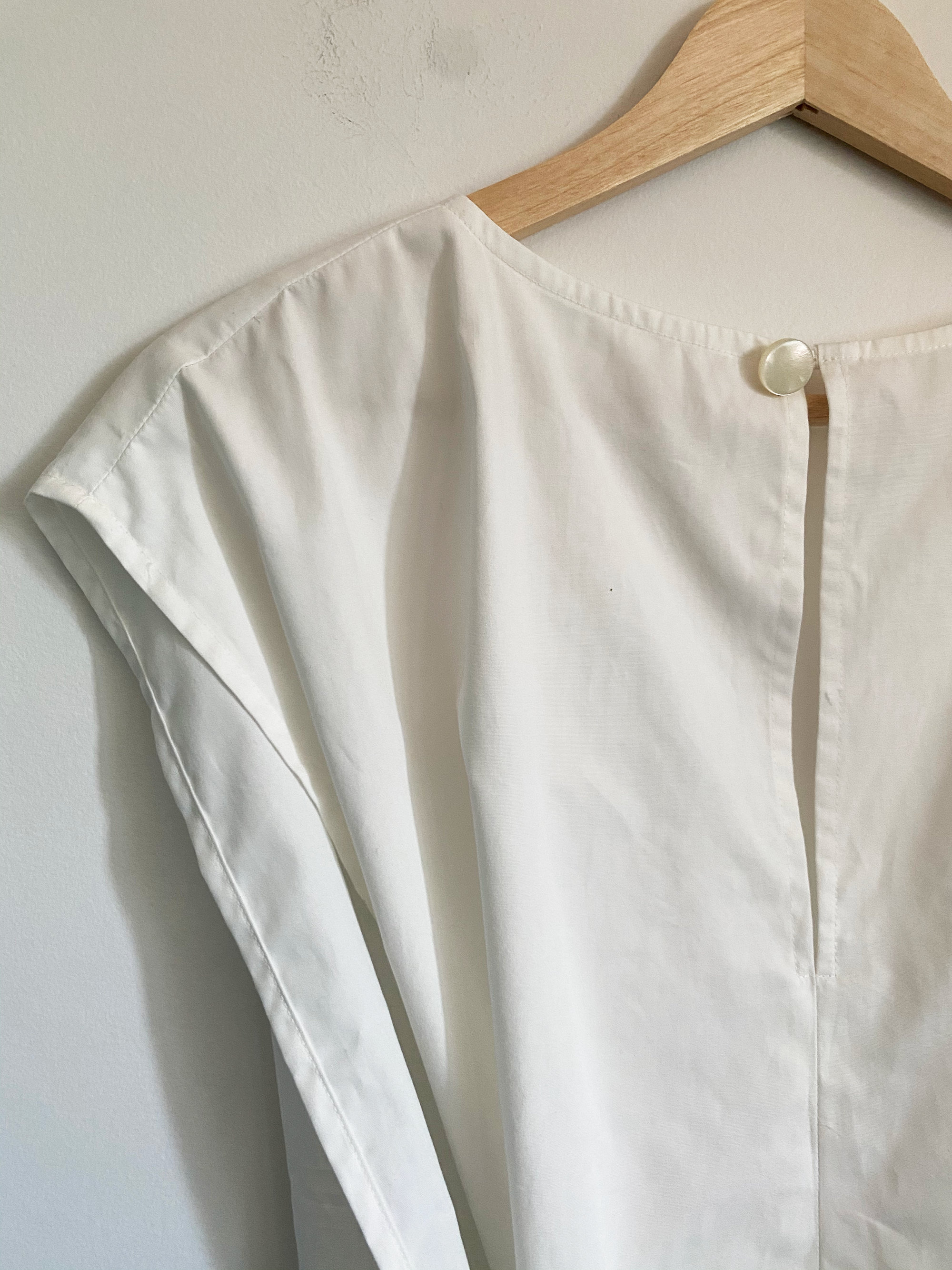 Cotton Poplin Wrap Top W/ Self Ties & Mother of Pearl Button - Etsy