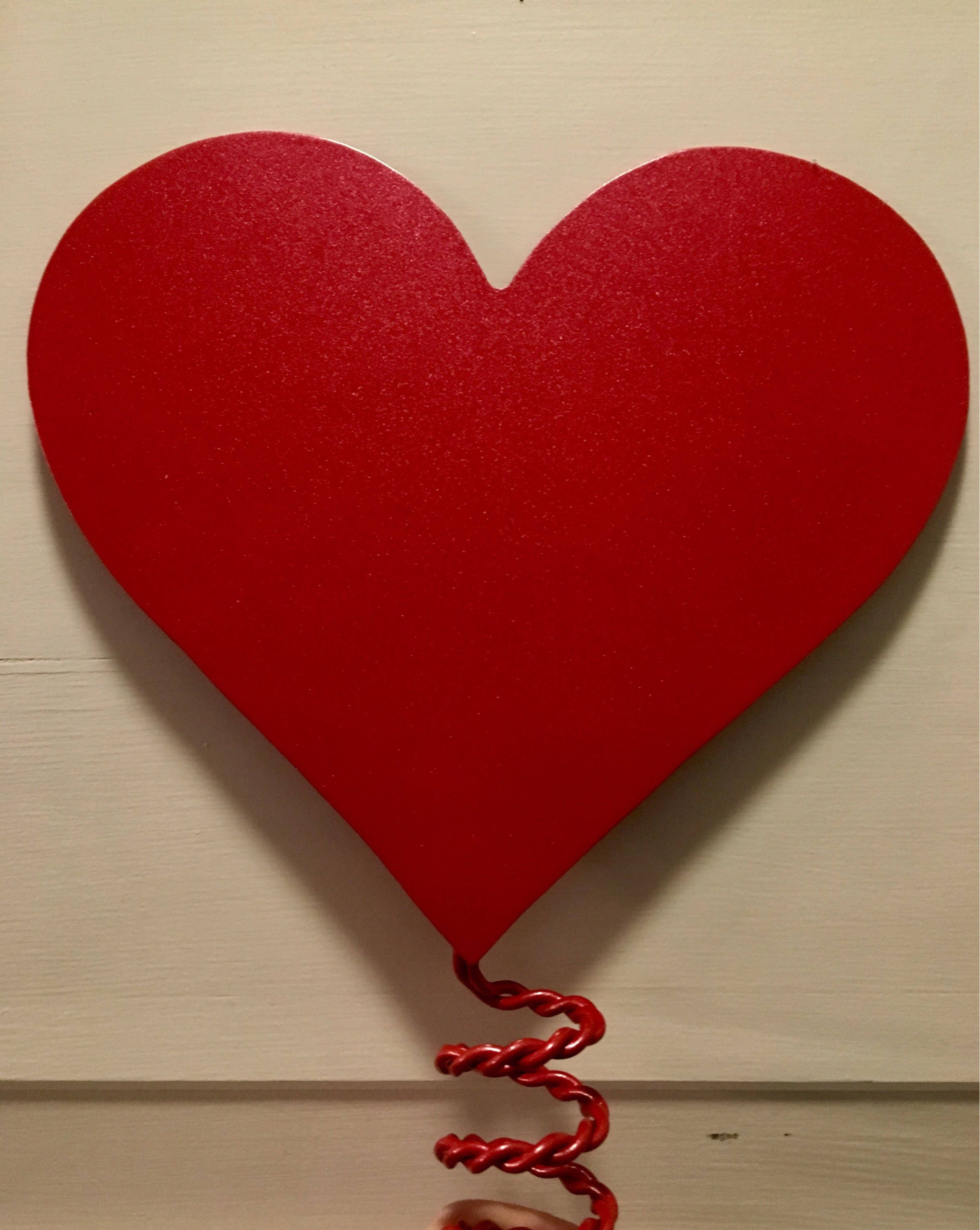 Valentines Heart Tree Topper 6x5 Get it plain or | Etsy