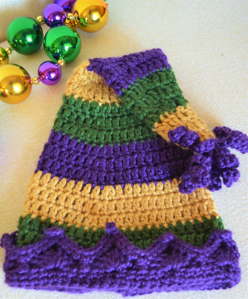 Crochet Pattern Jester Hat Etsy