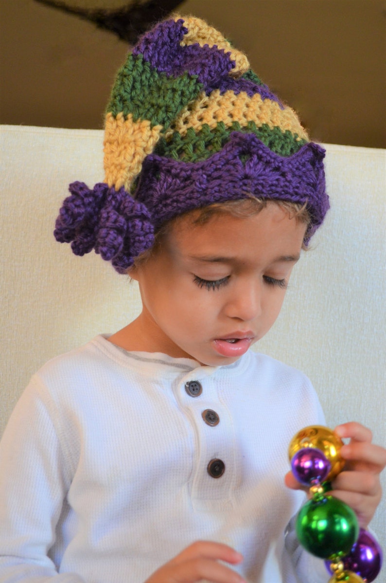 Crochet Pattern Jester Hat Etsy