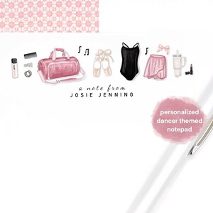 Ballet Personalized Notepad | Professional Dancer Gift | Ballet Instructor | Ballerina | Ballet Gift | Dance Instructor | Dancer Stationery