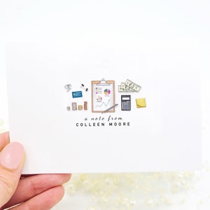 Accountant Personalized Notecards | Financial Advisor | CPA| Accountant Gift | Financial Coach | Finance | Financial consultant | Budgeting