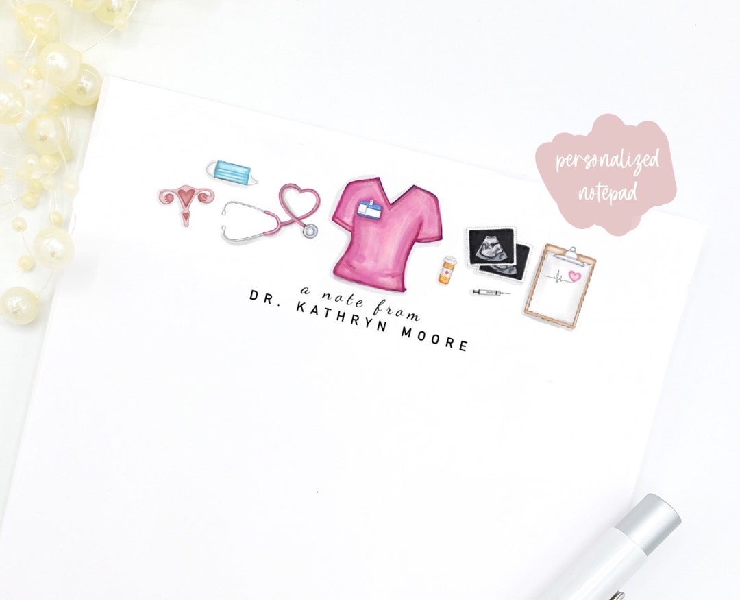 OBGYN Personalized Notepad | OBGYN Gift | L&D | Labor and Delivery ...