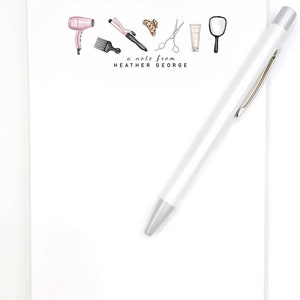 Personalized Hairstylist Notepad | Hair Salon Stationery | Hairdresser Gift image 7