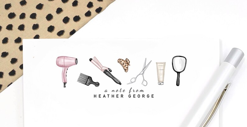Personalized Hairstylist Notepad | Hair Salon Stationery | Hairdresser Gift image 5