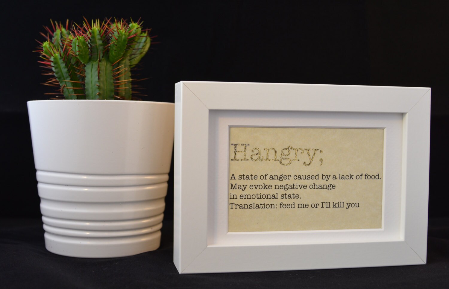 Urban Dictionary Wall Art /Hangry Definition / Dictionary Art Etsy