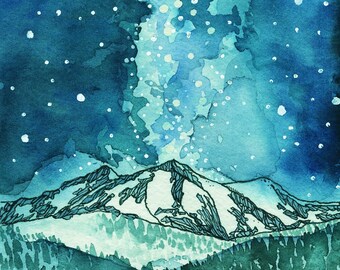 Winter on Mount Sopris Fine Art Print
