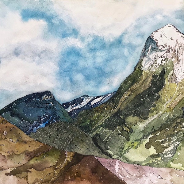 Marble Colorado, Whitehouse and Sheep Mountains Fine Art Print