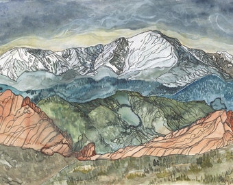 Pikes Peak Kunstdruck