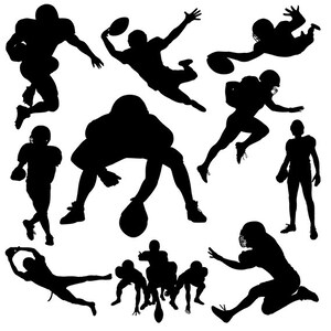 AMERICAN FOOTBALL SVG Files, Silhouette Studio, CriCut