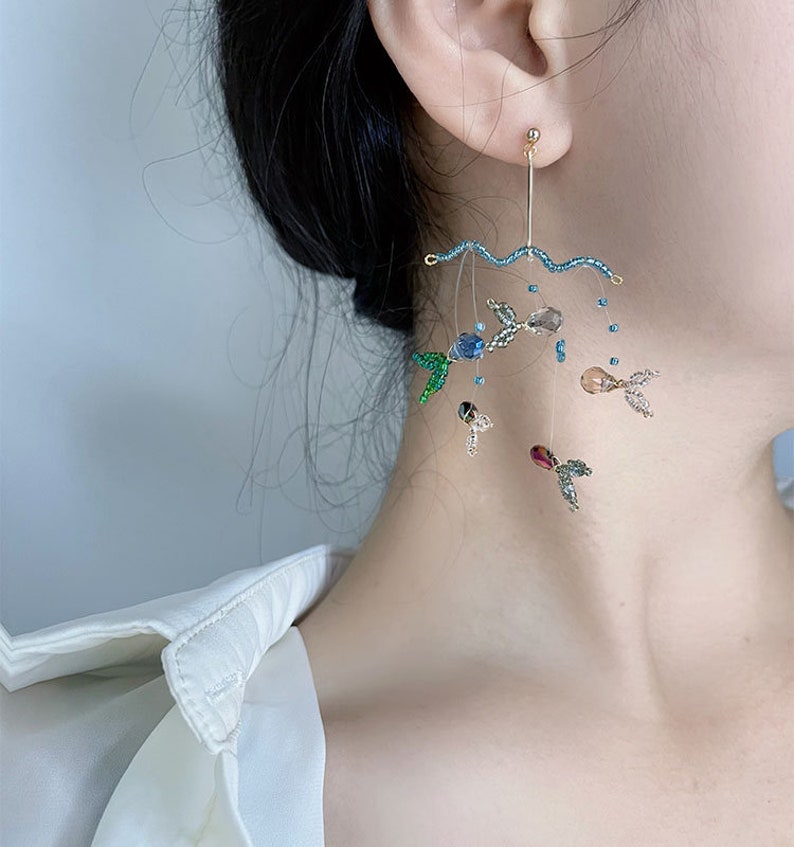 Fish Earrings Dangle Nature Earrings Fun Animal Earrings - Etsy