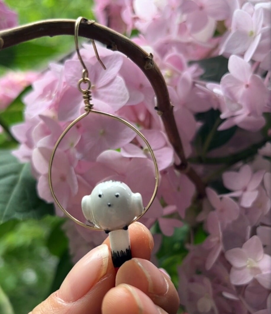 Bird Earrings Birds on Their Perch Poetic Funny Earring Etsy