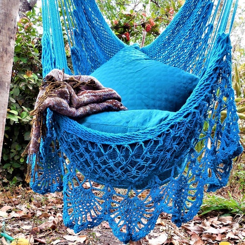 Large Hammock Chair With Crochet Edge. Christmas Gift. Express Etsy