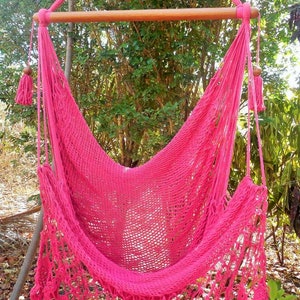 Large hammock chair with crochet edge. Hanging chair. Chair hammock. Mother's day gift. Wedding decor. Fast delivery 2 to 3 days. image 5