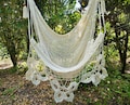 Large hammock chair butterfly crochet cotton handmade very cute. Hanging chair. Chair hammock. Mother's day gift.Fast delivery 2 to 3 days. product logo