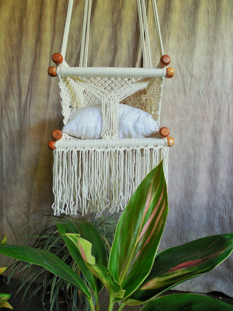 Baby hammock swing chair macrame handmade. Hanging chair. Baby Etsy