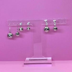Pendientes de bola de discoteca