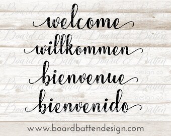 Bienvenidos Svg Bienvenidos Sign Spanish Welcome Sign Svg -  Israel