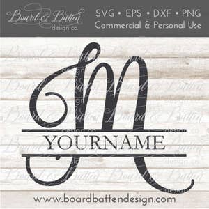 M Split Monogram SVG - Split letter M SVG - Divided Initial svg - Commercial Use svg Files - wood sign svg - stencil svg downloads SPM2