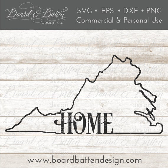 Download Va Home Svg Files Virginia Cutting File Va Home Dxf For Etsy