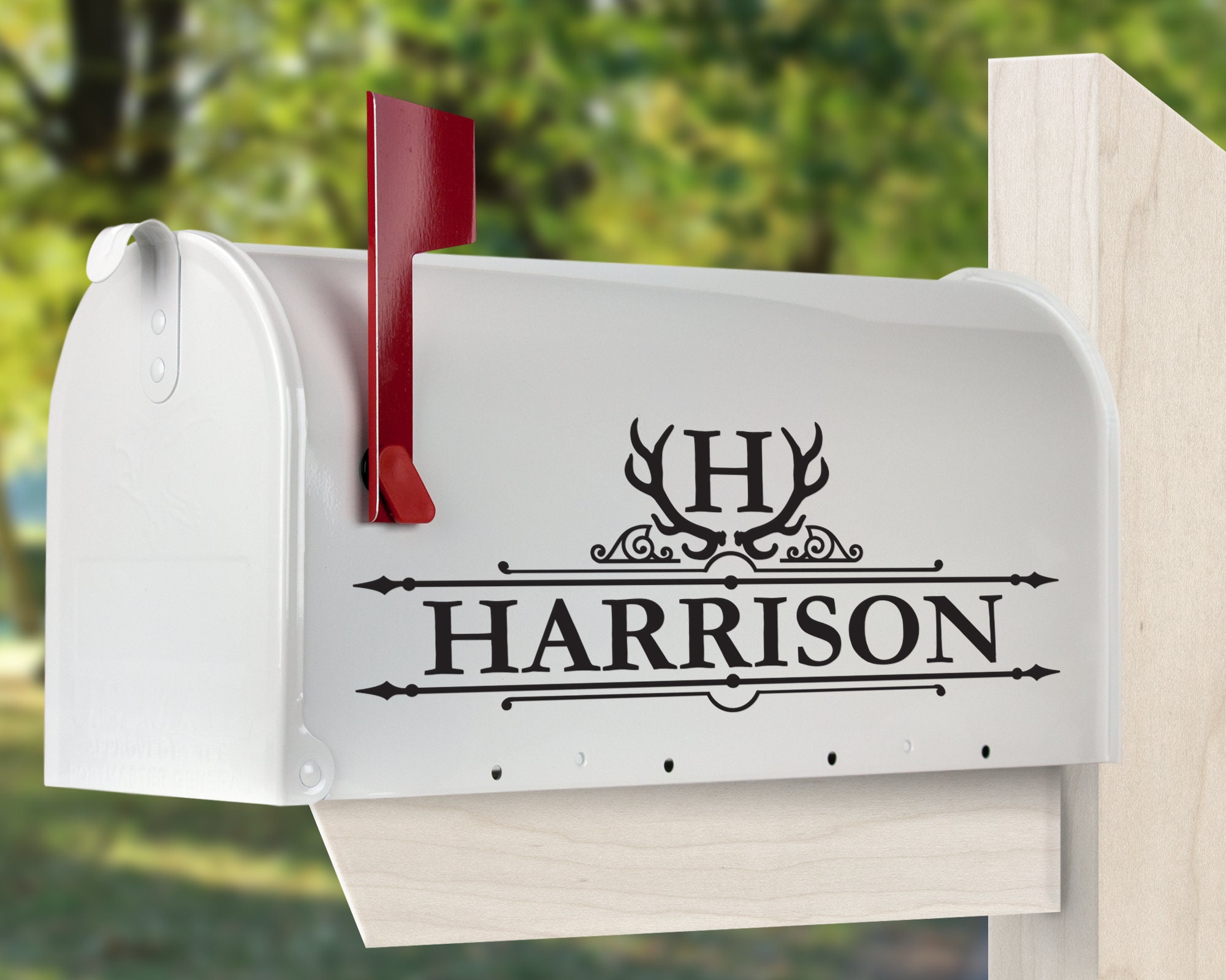 Download Antler Mailbox Monogram SVG File Mailbox Cut File Mailbox ...