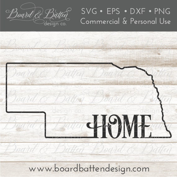 Download NE State Outline Svg File Nebraska Cut File NE Home Svg | Etsy
