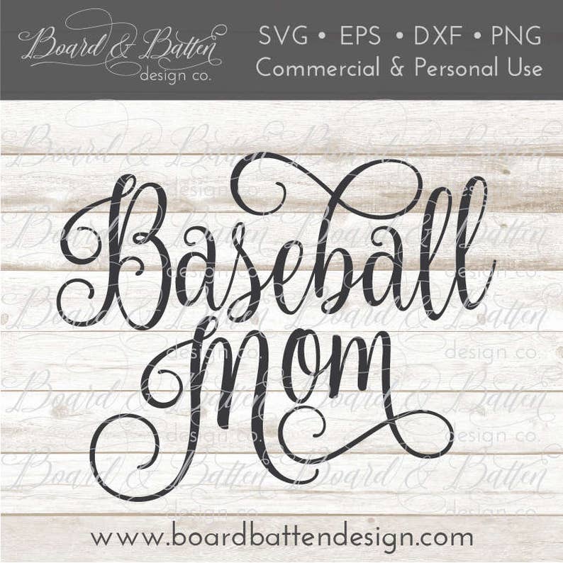 Baseball Mom SVG Files Commercial Use SVG Baseball SVG Sports svg Digital Cut File eps dxf png svg for cricut silhouette image 1