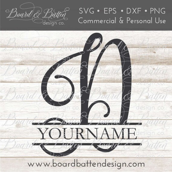 Download Split Letter Monogram Svg Split Initial Svg D Svg File Dxf File Cutting File Spm2