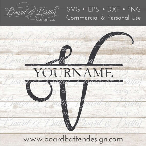 Download V Split Letter Svg Divided Monogram Letter V Svg Vinyl Cut Etsy
