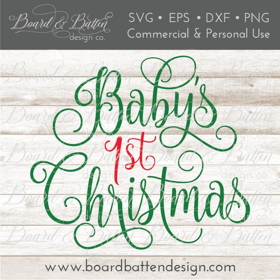 Download Free First Christmas Svg 1st Christmas Svg Christmas Svg Files Etsy SVG DXF Cut File